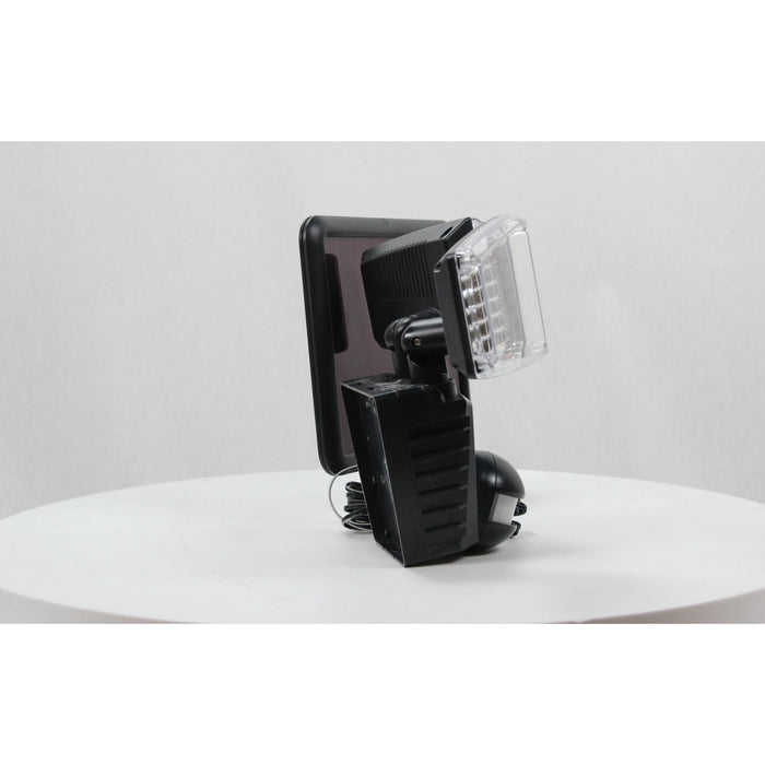 LAMP. LED EXT. SOLAR DE PARED NEGRO 10W 6000K CON SENSOR IP44