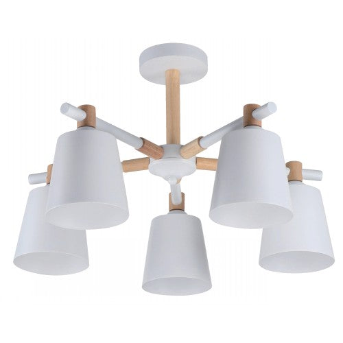 LAMP. TECHO BLANCO 5L E27 40W