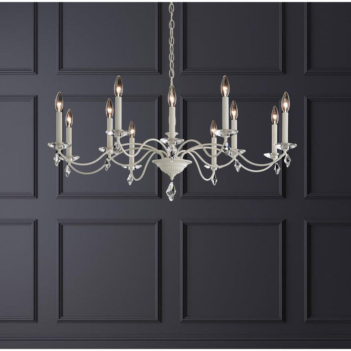 LÁMPARA COLGANTE MODIQUE CHANDELIER BLANCO 12L G9 60W DIM