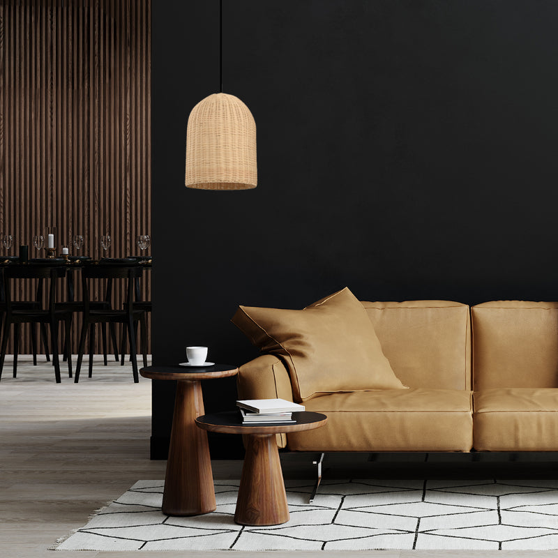 LAMP. COLGANTE CREMA 1L E27 60W