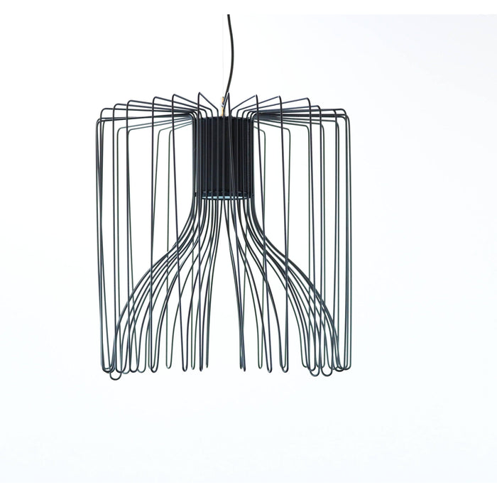 LAMP. COLGANTE NEGRO 1L E27 40W
