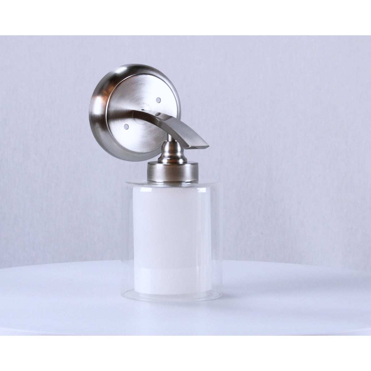 LAMP. PARED NÍQUEL SATINADO 1L E27 40W