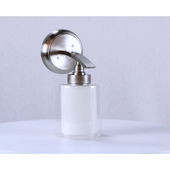 LAMP. PARED NÍQUEL SATINADO 1L E27 40W