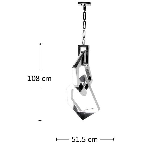 LAMP. TECHO PLATEADO 8L GU10 50W (I/B)