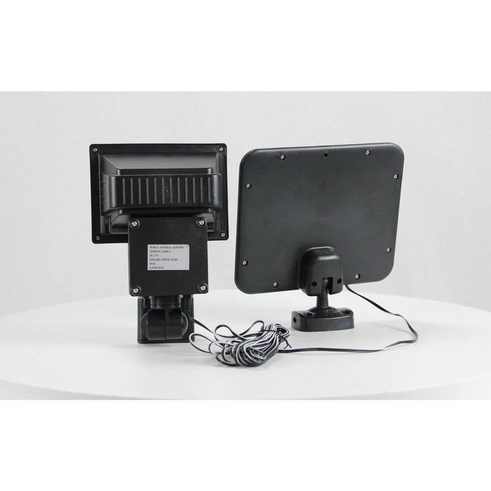 LAMP. LED EXT. SOLAR PARED NEGRO 6.4W 6000K CON SENSOR IP44
