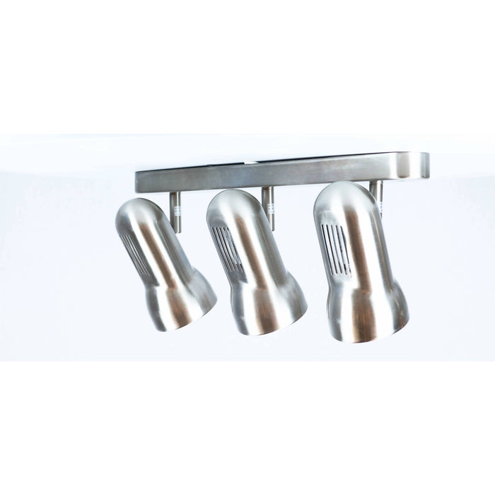 LAMP. TECHO REFLECTORA NIQUEL SATINADO 3L E27 60W