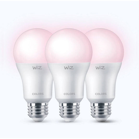 BOMBILLO LED A19 WIFI 8.8W RGB 2200-6500K E26 3PK 800LM