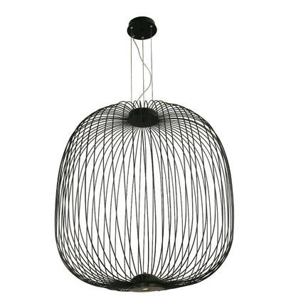 LAMP. COLGANTE NEGRO 1L GU10 50W