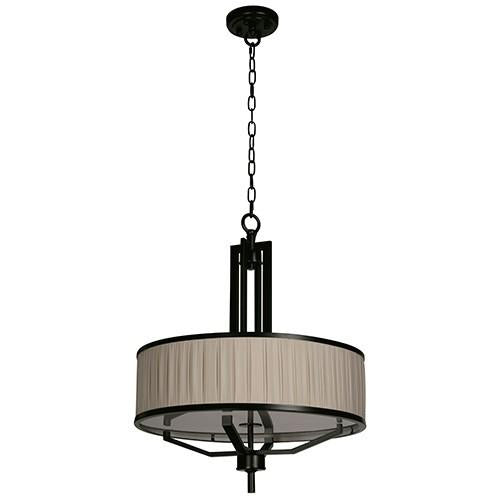 LAMP. COLGANTE NEGRO 4L E27 40W