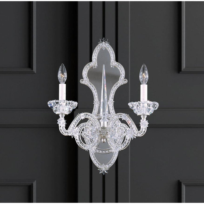 LAMP. PARED SCHEHERAZADE PLATEADO 2L E12 60W