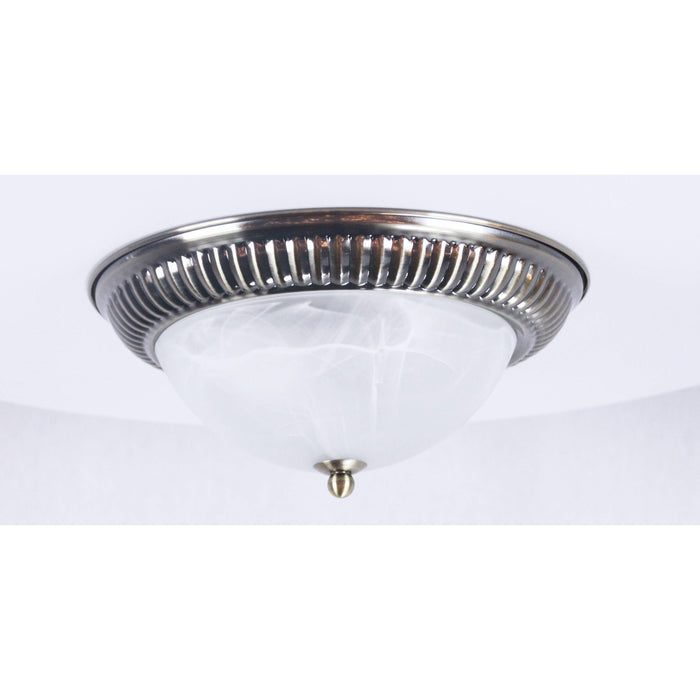 LAMP. TECHO BRONCE ANTIGUO 1L E27 60W (2 PIEZAS)