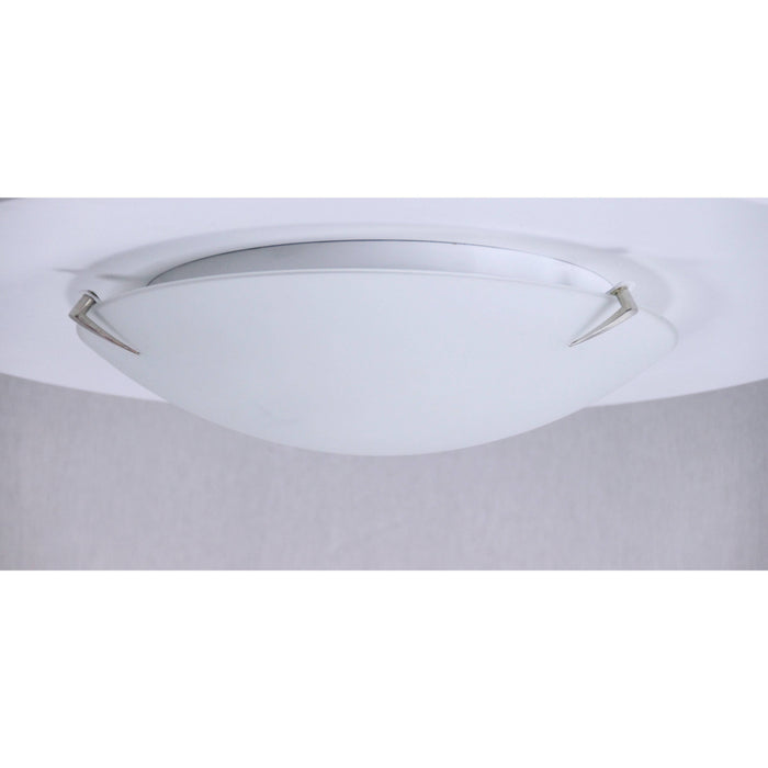 LAMP. TECHO NÍQUEL SATINADO 1L E27 60W