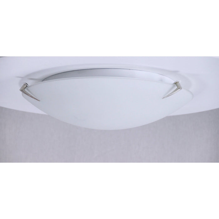 LAMP. TECHO NÍQUEL SATINADO 1L E27 60W