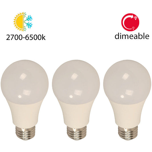 BOMBILLO LED INTELIGENTE A60 E27 10W 120V 2700-6500K+RGB (BLUETOOTH) (3 PIEZAS)