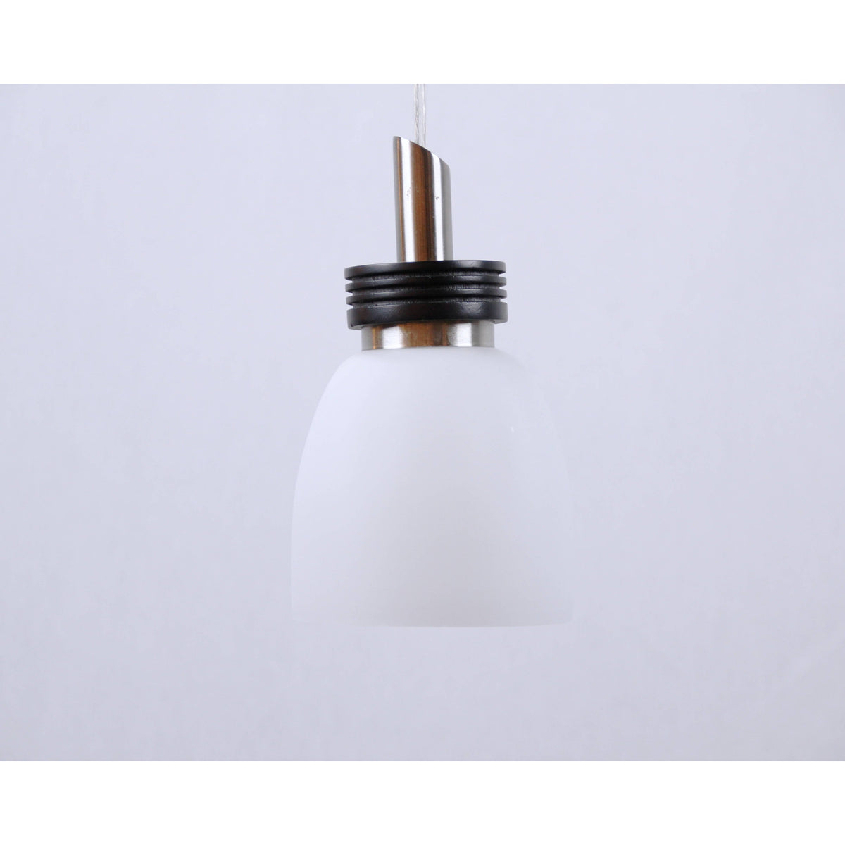LAMP. COLGANTE NÍQUEL SATINADO 1L E27 60W