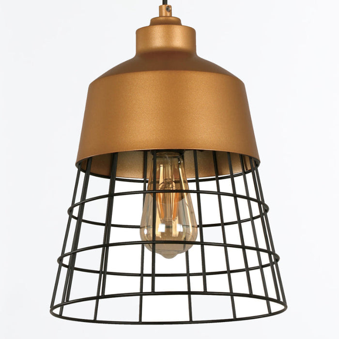 Lámpara Colgante Dorado 1L E27 60W