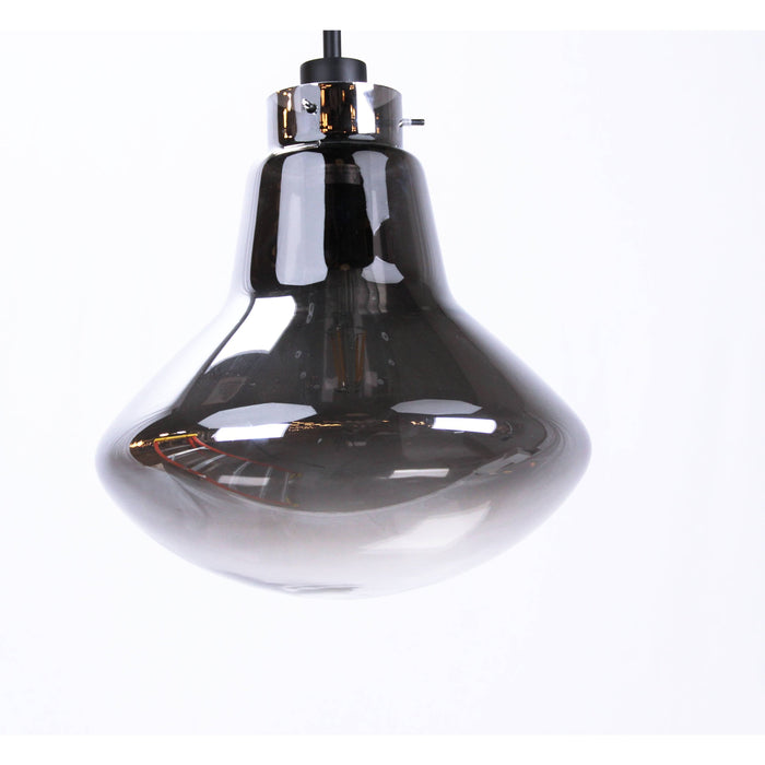 LAMP. COLGANTE NEGRO 1L E27 60W (BOMBILLO INCLUIDO)