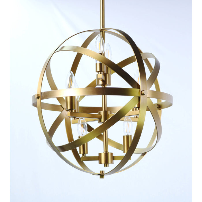 LAMP. TECHO DORADO 8L E14 40W