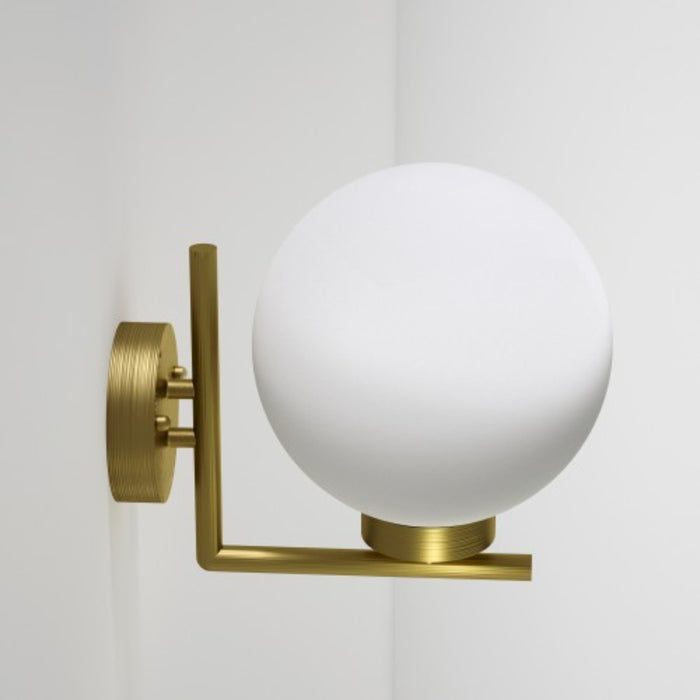 LAMP. EXT. DE PARED DORADO 1L E27 10W