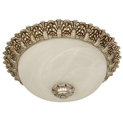 LAMP. DE TECHO PLATEADO Y DORADO 2L E27 40W