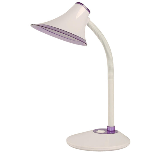 LAMP. LED ESCRITORIO BLANCO+PURPURA 1L 5W 100-240V 6000K