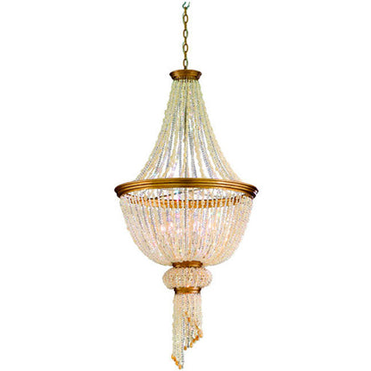 LAMP. COLGANTE CRISTAL BALI BRONCE 7L E12 60W