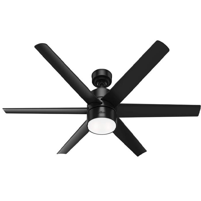 VENTILADOR LED TECHO INVERTER SOLARIA 60" NEGRO HUNTER (EXTERIOR)