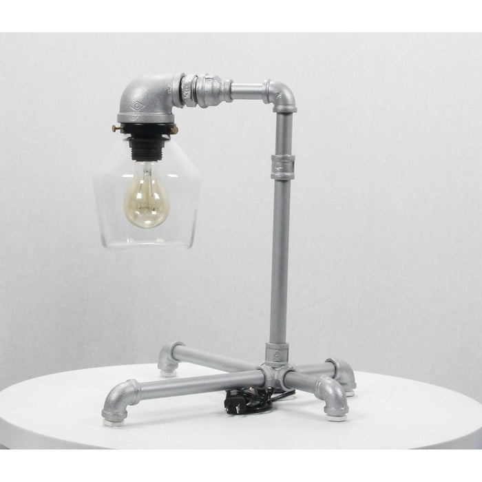 LAMP. MESA PLATEADO 1L E27 40W