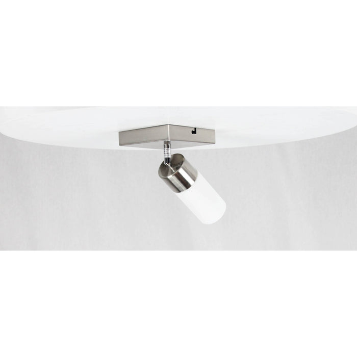 LAMP. TECHO NÍQUEL SATINADO 1L E27 60W
