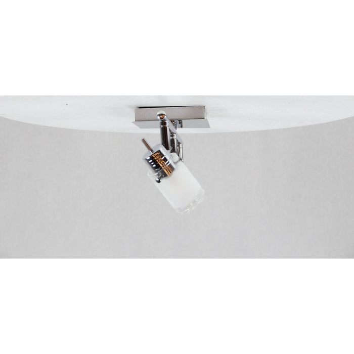 LAMP. TECHO REFLECTORA CROMO 3L G9 40W