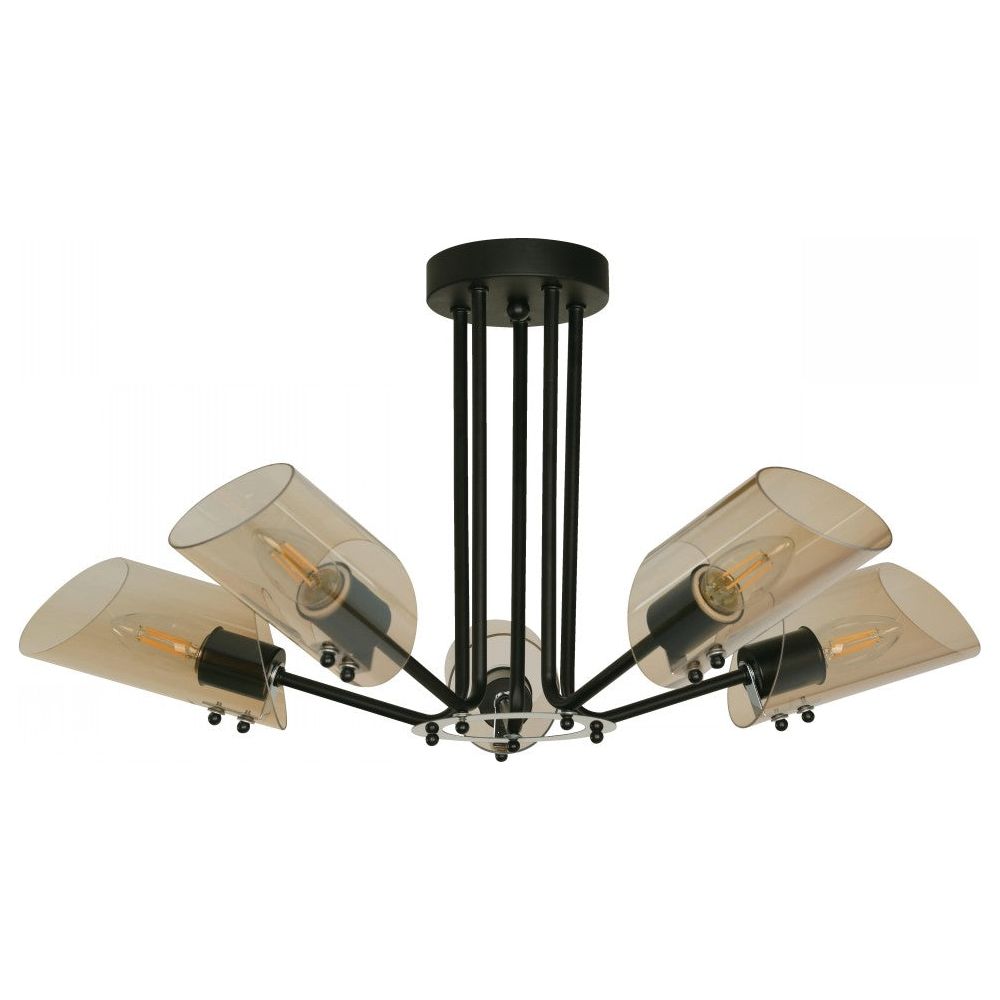 LAMP. TECHO NEGRO 5L E27 60W