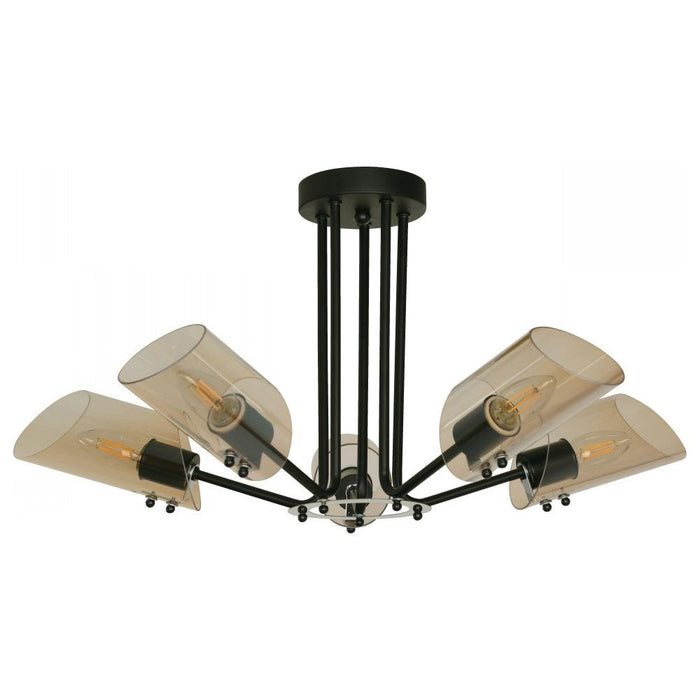 LAMP. TECHO NEGRO 5L E27 60W