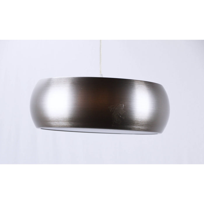 LAMP. COLGANTE NÍQUEL SATINADO 3L E27 40W