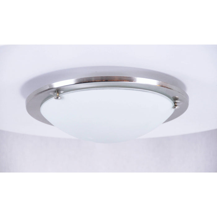 LAMP. TECHO NIQUEL SATINADO 1L E27 60W
