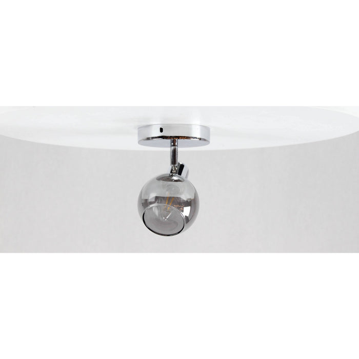 LAMP. TECHO REFLECTORA CROMO 1L E14 40W
