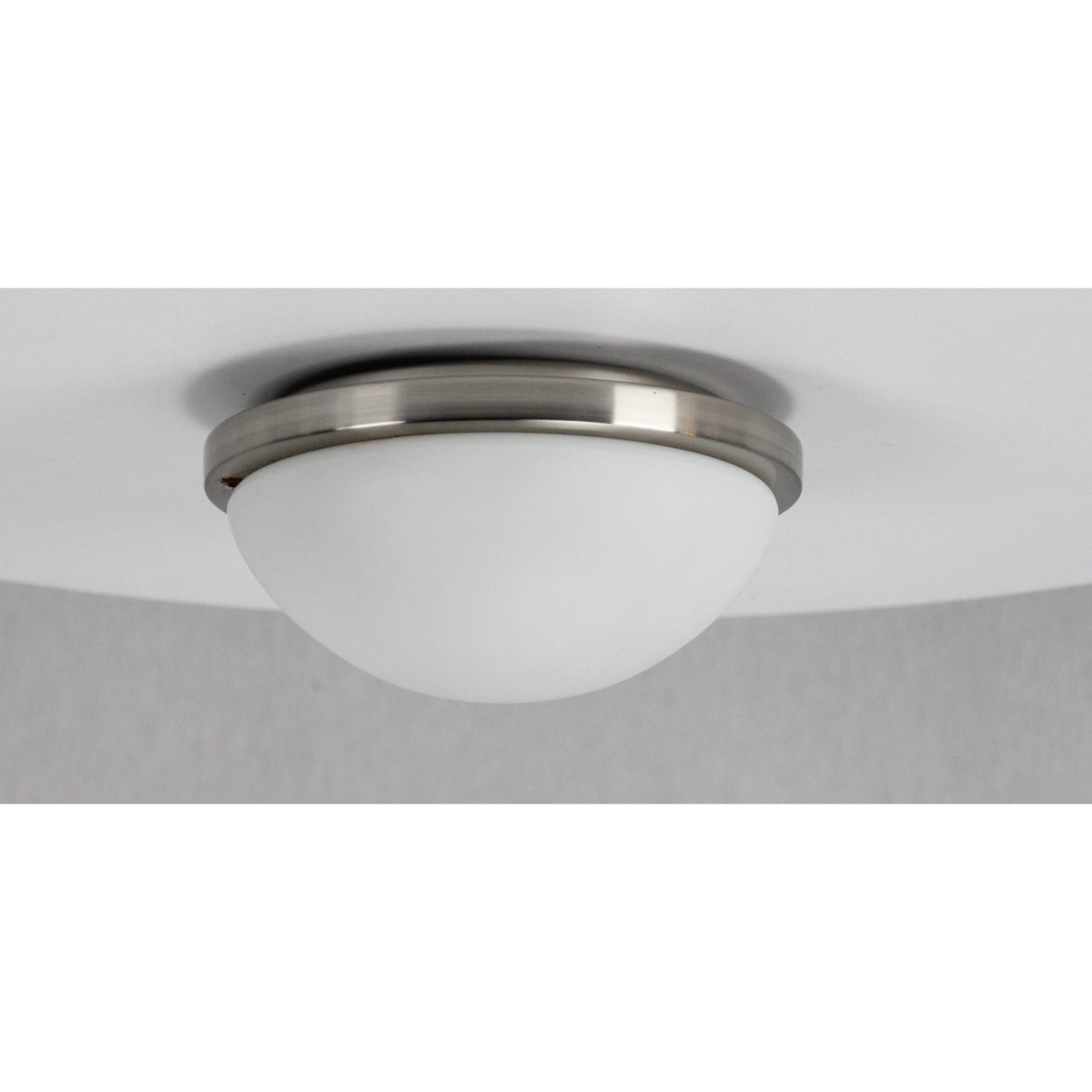 LAMP. TECHO NÍQUEL SATINADO 1L E27 60W