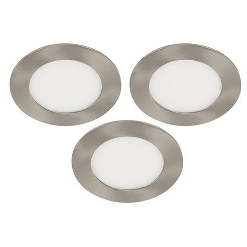 LAMP. LED TECHO  NICKEL SATINADO 6W 4000K 3PACK