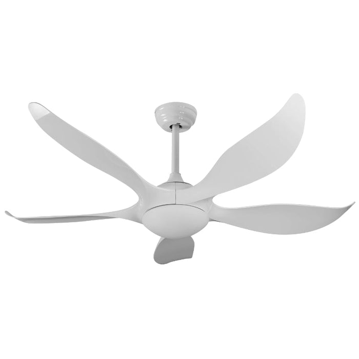VENTILADOR LED DE TECHO 52" BLANCO 18W 120V 3000K CON CONTROL REMOTO (DC MOTOR)