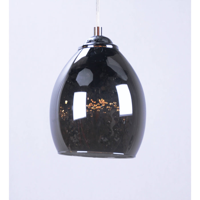 LAMP. COLGANTE CROMO 1L E14 40W