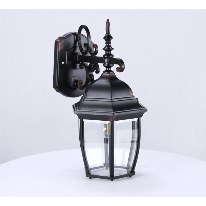 LAMP. EXT. PARED NEGRO 1L E27 100W