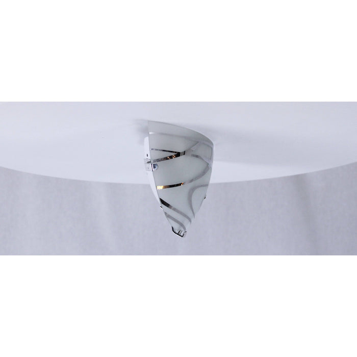 LAMP. PARED BLANCO CROMO 1L E27 60W