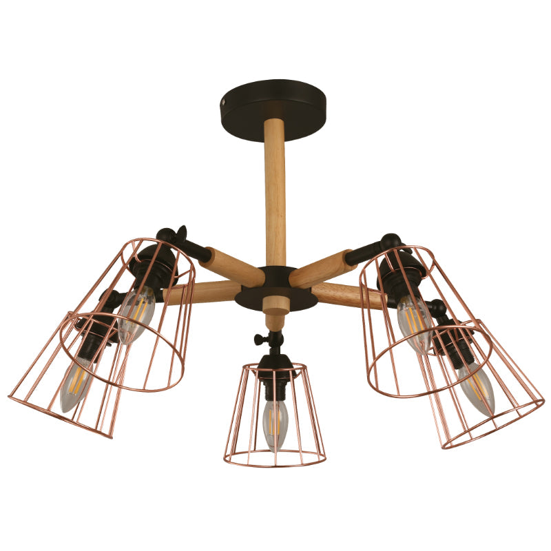 LAMP. TECHO NEGRO 5L E14 40W