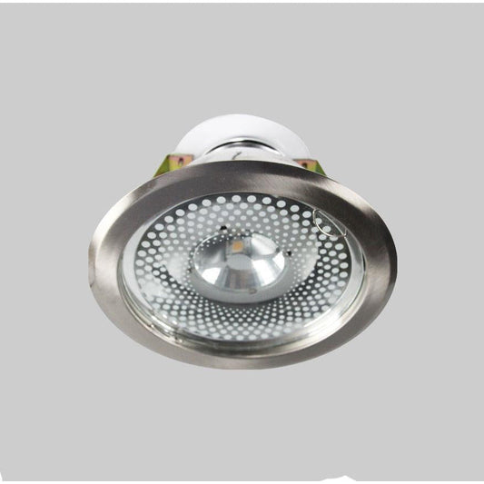 LAMP. TECHO EMB.E27*1L 75W(N/B) ACAB. SATIN NIQUELADO