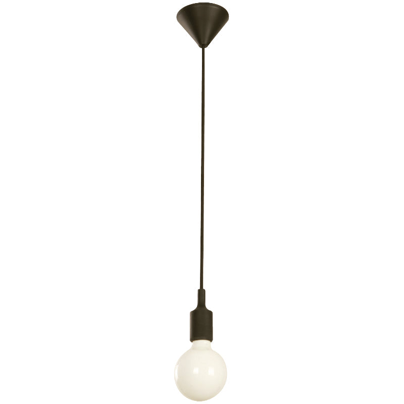 LAMP. COLGANTE NEGRO 1L E27 60W