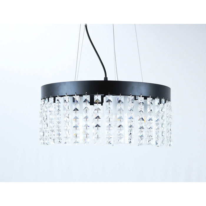 Lámpara Techo Negro 5L E27 60W