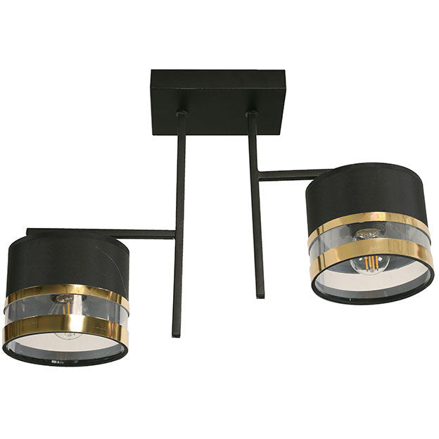 LAMP. TECHO NEGRO 2L E27 40W