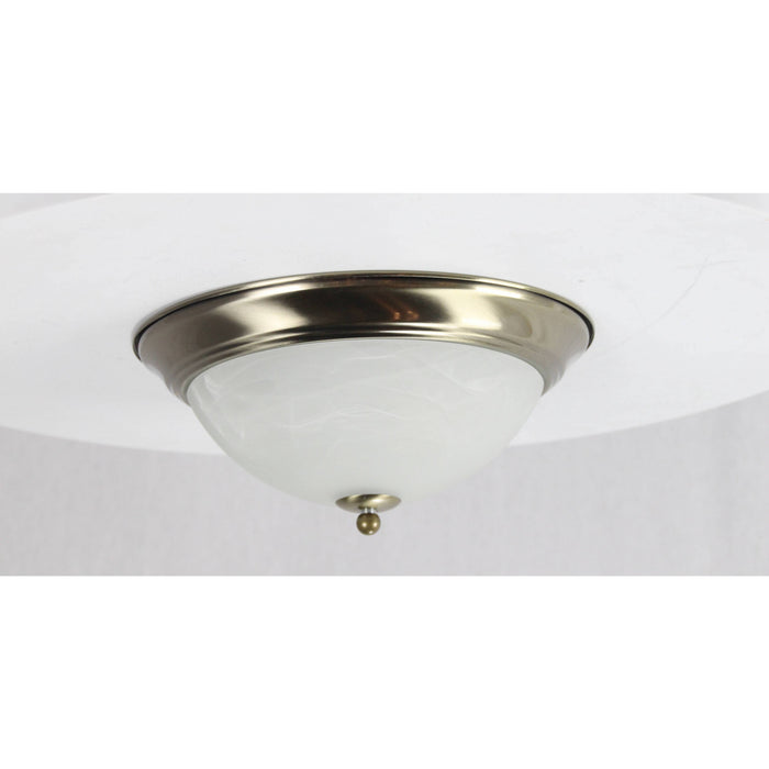 LAMP. TECHO BRONCE ANTIGUO 2L E27 40W (2 PIEZAS)