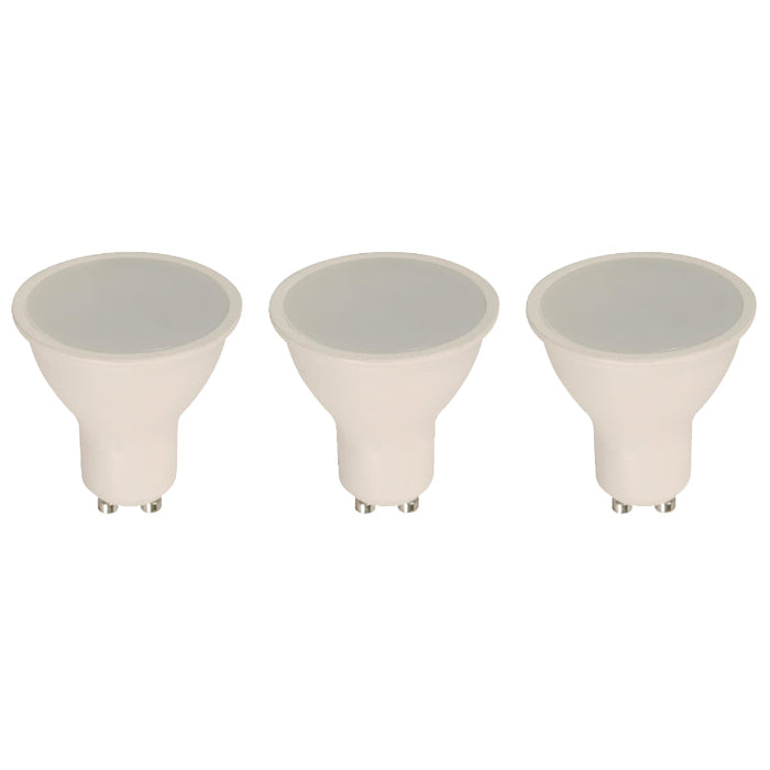 BOMBILLO LED GU10 6W 85-265V 6000K (3 PIEZAS)