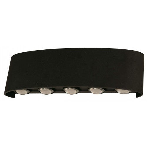 LAMP. LED PARED NEGRO 1L 9W 100-240V 3000K