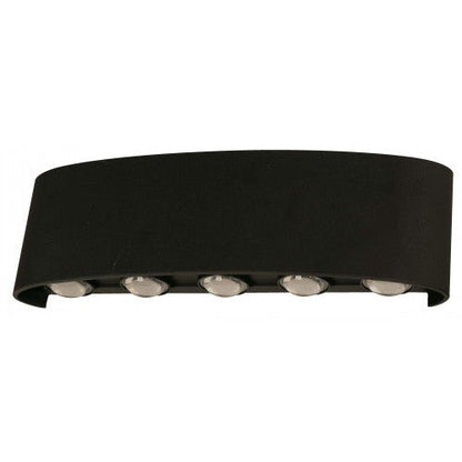 LAMP. LED PARED NEGRO 1L 9W 100-240V 3000K